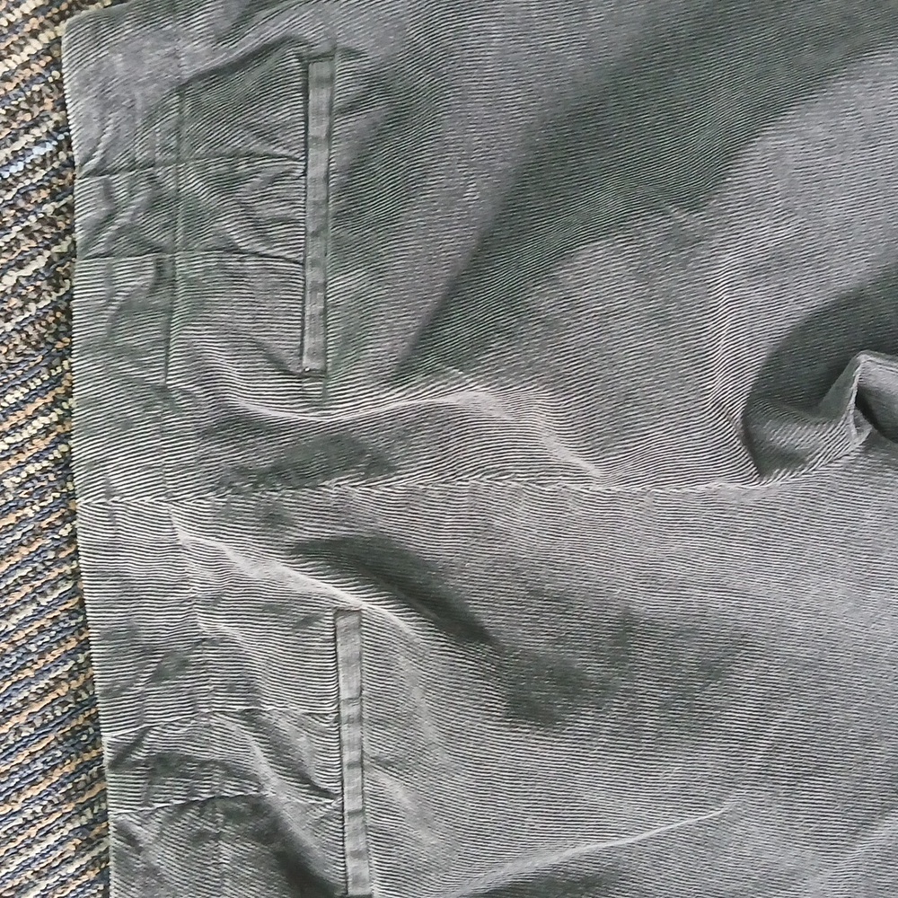 Talbots Heritage Corduroy Chino Pants Gray Flat Front Tapered Womens 4P petite - Picture 6 of 6
